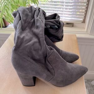 Aldo gray thigh high boots